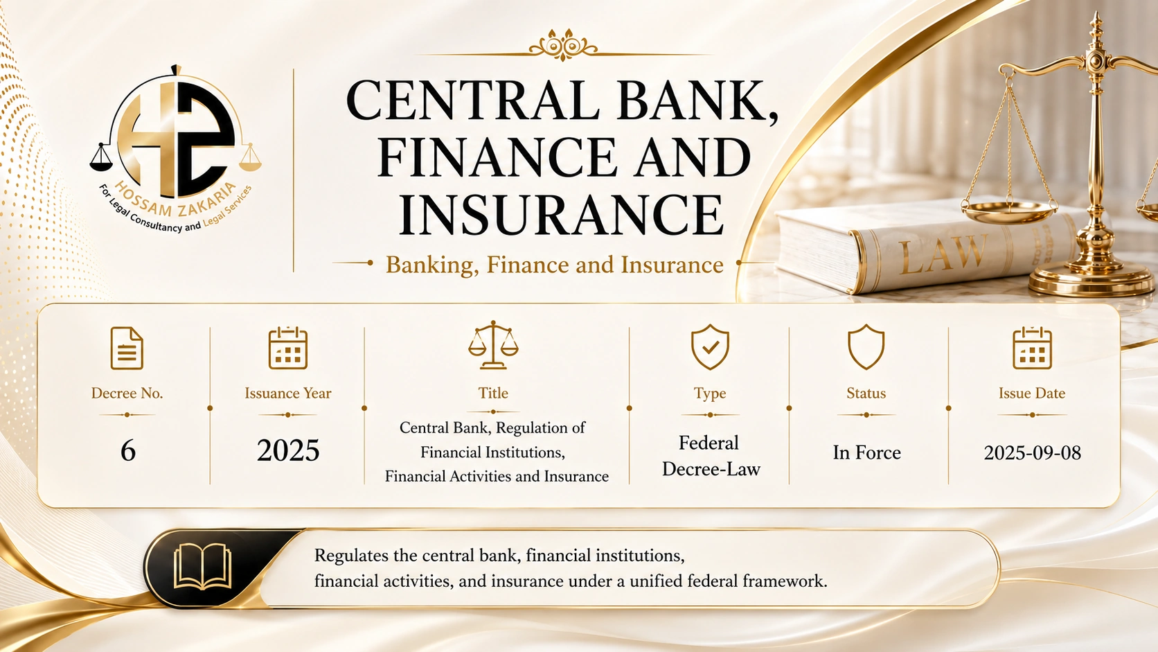 Editorial cover for Federal Decree by Law No. (6) of 2025: UAE Central Bank and Financial Institutions Law 2025