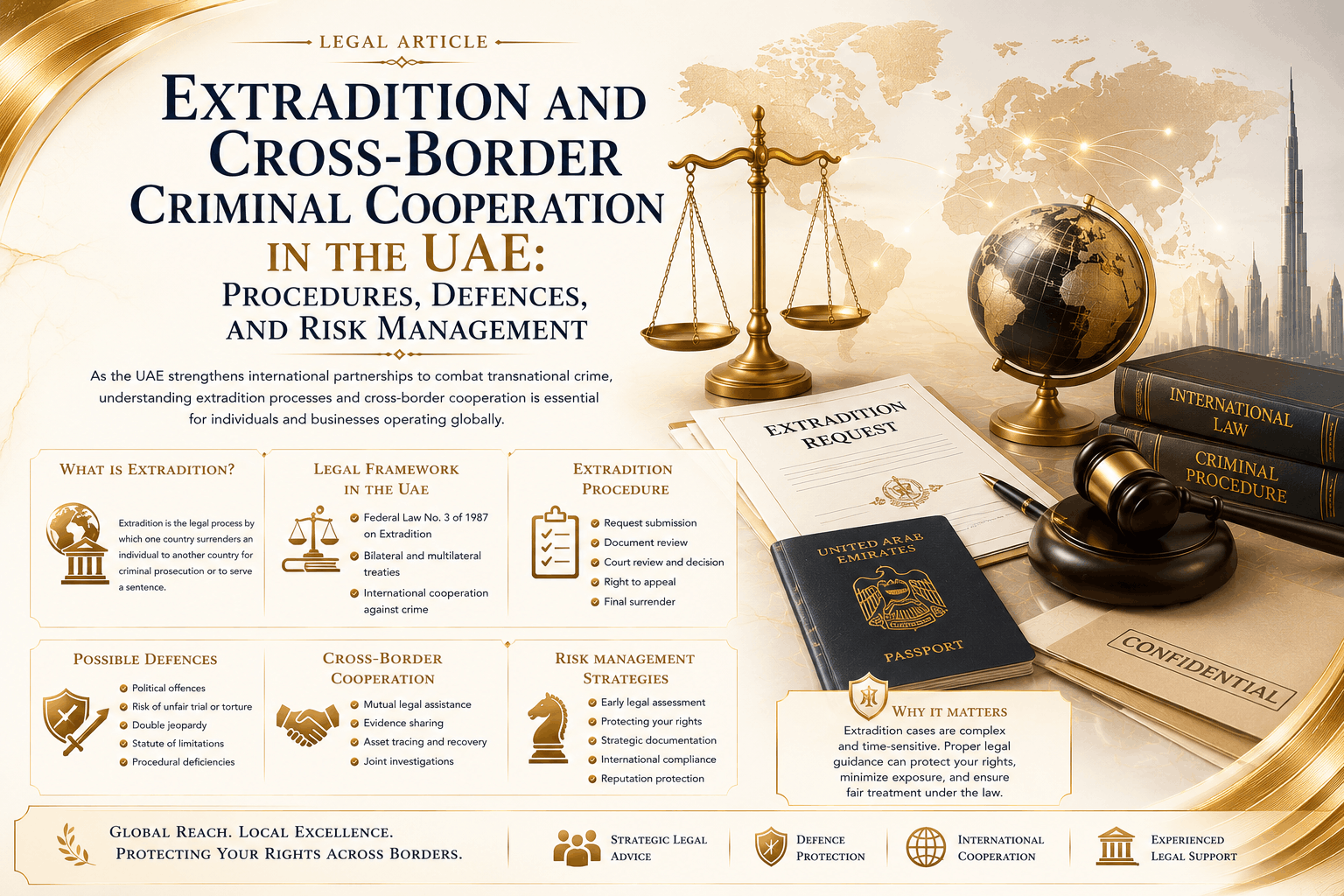 Extradition and Cross-Border Criminal Cooperation in the UAE: Procedures, Defences, and Risk Management