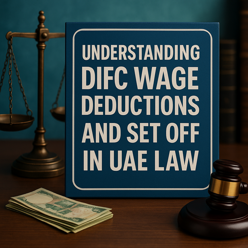 Chart showing permitted and prohibited DIFC wage deductions in UAE employment law.