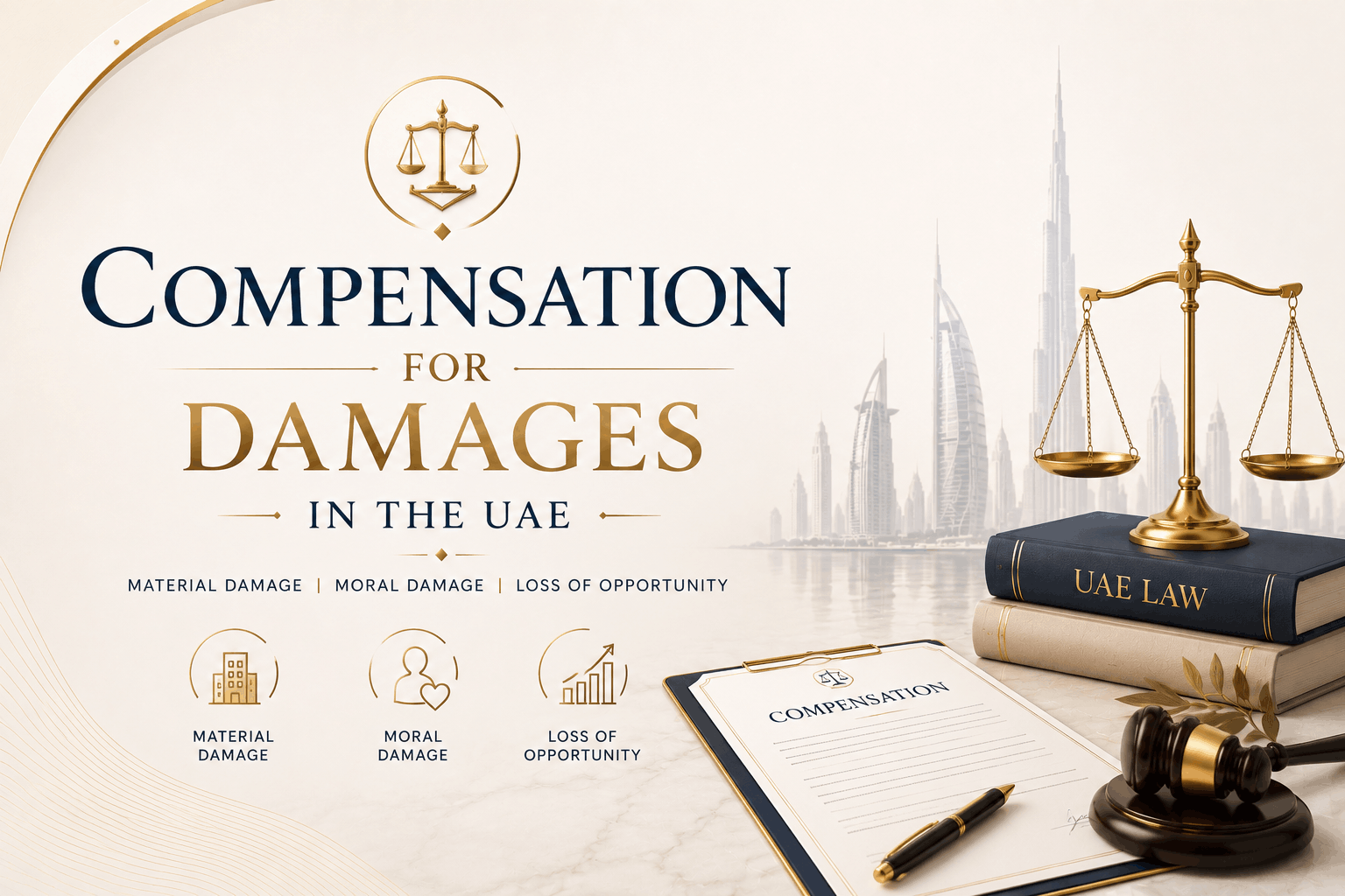 Compensation for Damages in the UAE: Material Damage, Moral Damage, and Loss of Opportunity