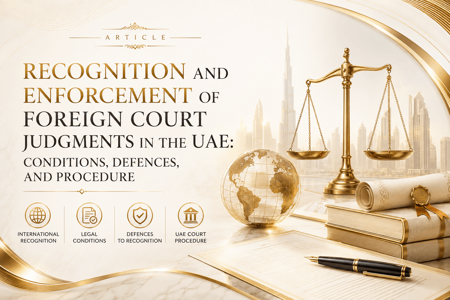 Recognition and Enforcement of Foreign Court Judgments in the UAE: Conditions, Defences, and Procedure Recognition and Enforcement of Foreign Court Judgments in the UAE: Conditions, Defences, and Procedure