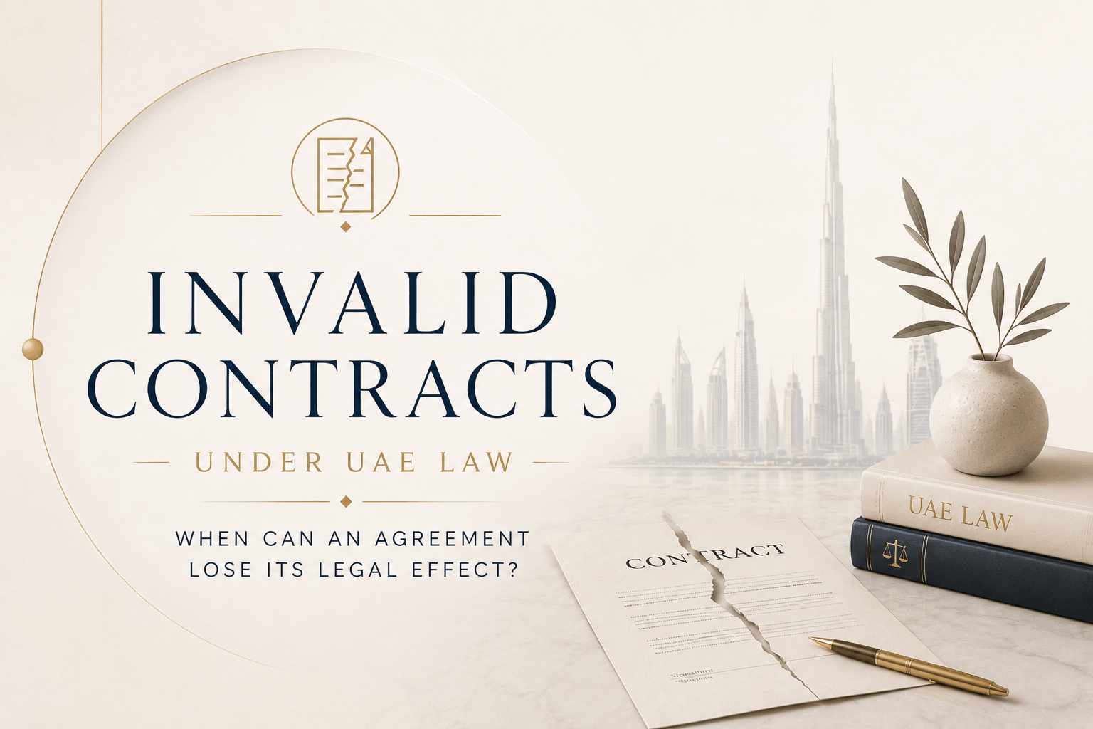 Invalid Contracts under UAE Law: When Can an Agreement Lose Its Legal Effect?