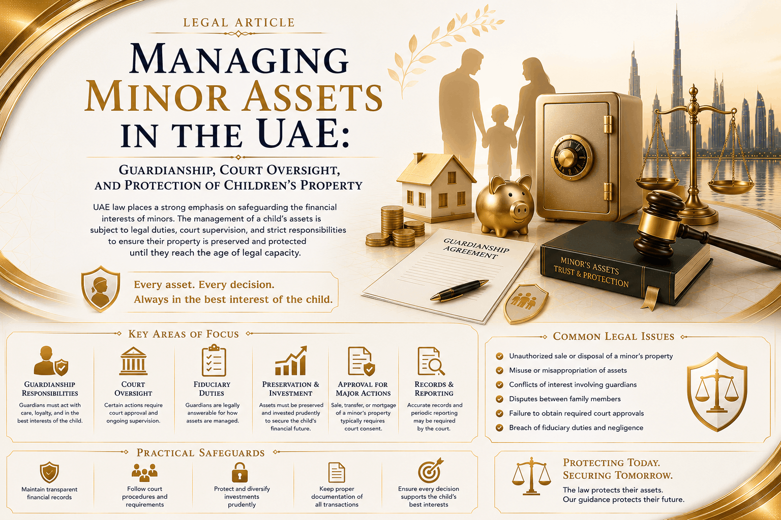 Managing Minor Assets in the UAE: Guardianship, Court Oversight, and Protection of Children’s Property